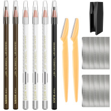 Wasserdichte Augenbrauenstifte Set zum Markieren, Füllen und Umreißen, Tattoo Makeup & Microblading Kit