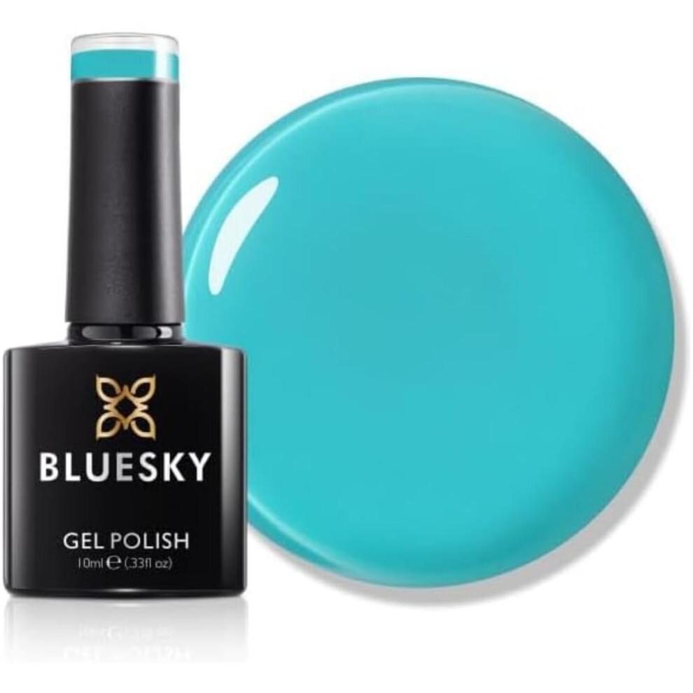 Gel Nail Polish 10ml, Aqua Dream - SS2423, Aqua Blue Nail Polish for 21 Day Manicure, Professional, Salon & Home Use, Requires Curing Under LED UV