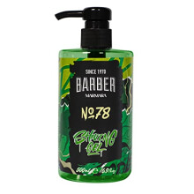 Shaving Gel Men No.78 - Men's Shaving Gel Transparent 500 ml - Shaving Gel Men - for a Precise Shaving of Beard Contours - Optimal Gliding - Cools the