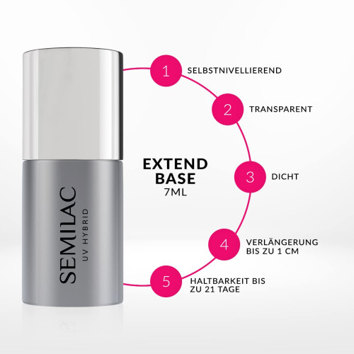 Extend Base til hybridlakker og geler 7 ml 1