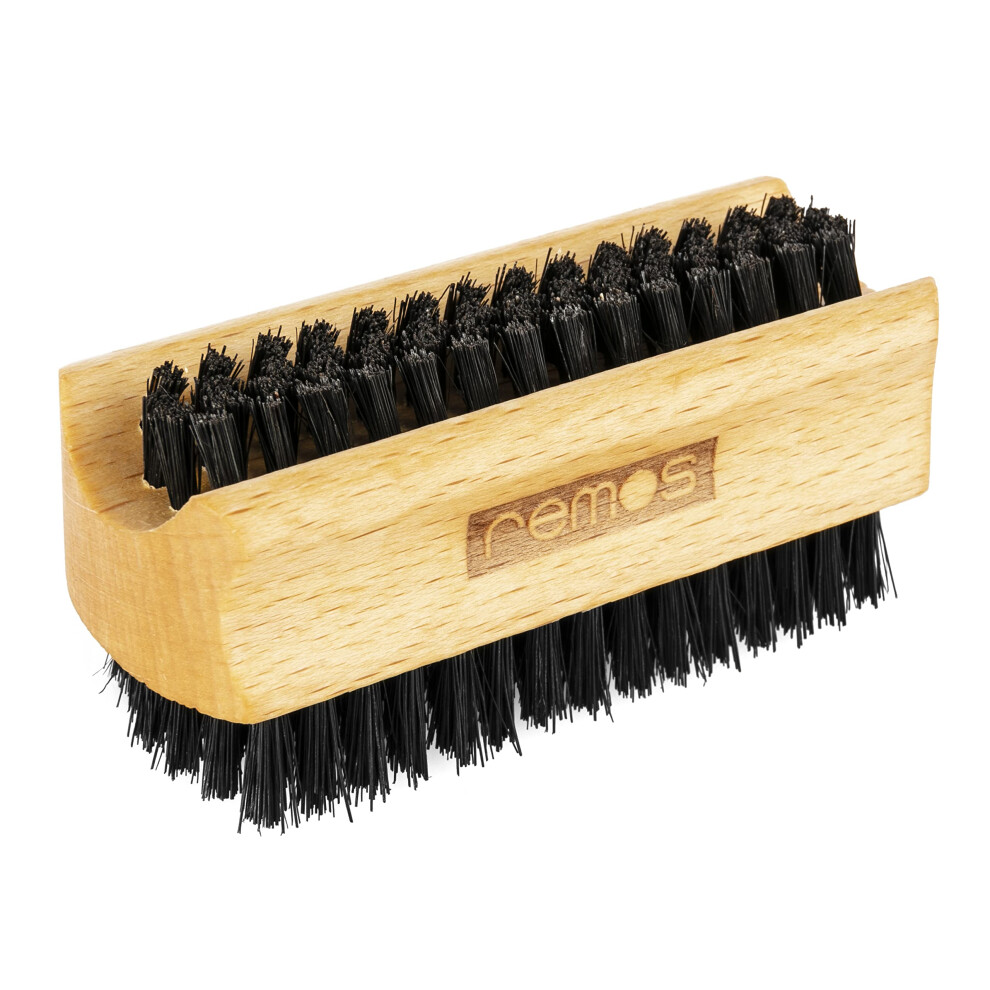 REMOS Hand & Nail Brush double-sided made of beech wood with boar bristles