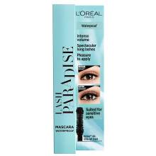 Lash Paradise Waterproof Mascara for Intense Volume and Spectacular Length, Suitable for Sensitive Eyes, Black, Pack of 1