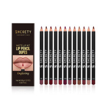 Baorder 12 Colors matt ajakrzs kszlet prmium vzll sima ajakceruzk hosszan tart Nude Liner rzs az ajkak meghatrozshoz s feltltshez