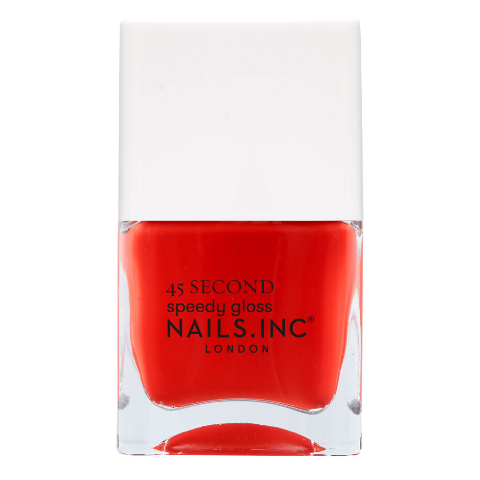Nails.INC 45 Second Speedy Gloss Paddington Peace Out 14ml, Red Nail Polish