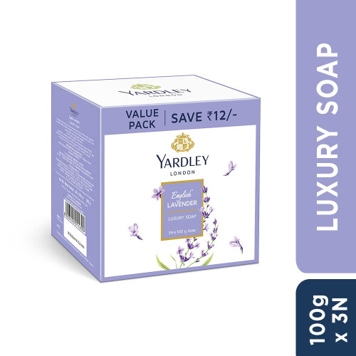 Yardley English Lavender Luxury Soap, 3x100gm 1