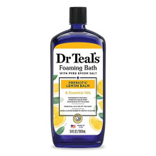 Dr.Teal's Foaming Bath with Pure Epsom Salt Prebiotic Lemon Balm 1000ML