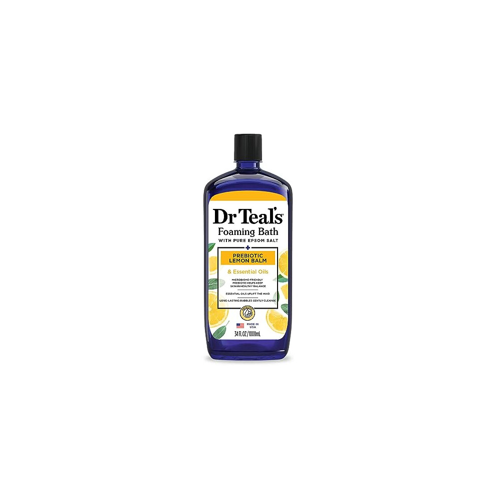 Photos - Bath Salt / Bubble Bath Dr.Teal's Foaming Bath with Pure Epsom Salt Prebiotic Lemon Balm 1000ML