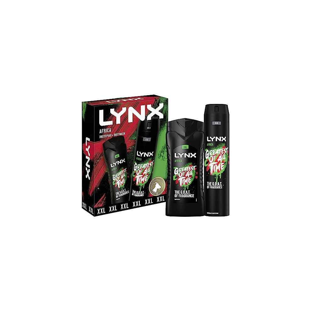 XXL Africa Duo Body Spray Gift Set Body Wash and Deodorant perfect for his daily routine 2 piece