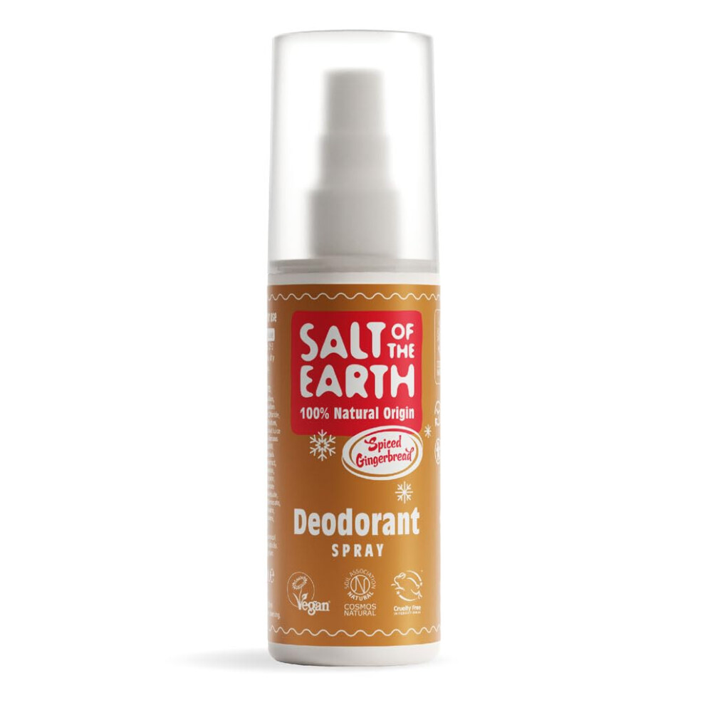 Salt of the Eath Natural Deodorant Spiced Gingerbread Spray 100ml - Image 4