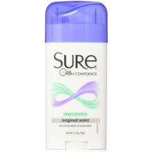 Original festes Antitranspirant-Deodorant – ohne Duft von Sure für Unisex – 2,7 oz Deodorant-Stick