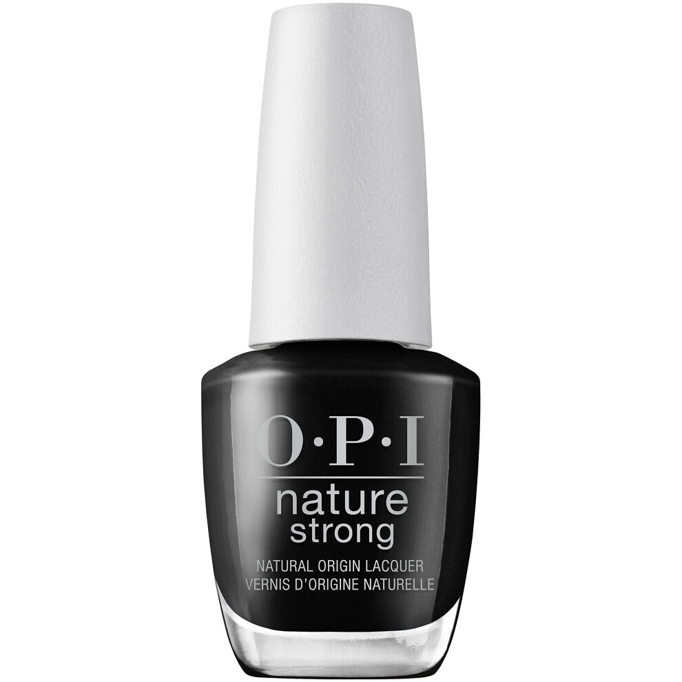 Nature Strong Nail Polish | Quick Dry Vegan Nail Varnish with Long-Lasting Results | Made with Natural Ingredients | Dark Shades | Onyx Skies | 15 ml