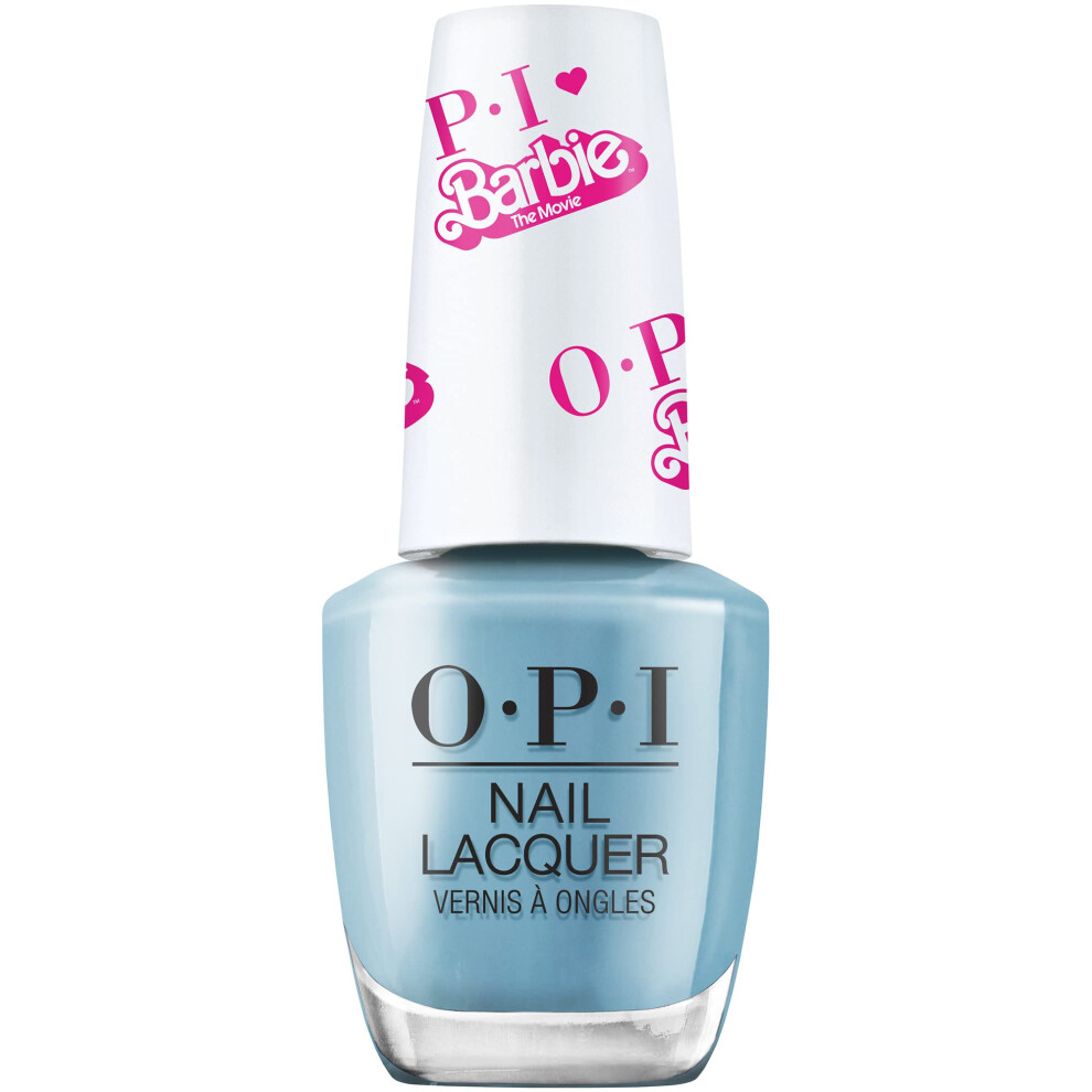 Classic Nail Polish, Long-Lasting Luxury Nail Varnish, Original High-Performance, OPI x Barbie Collection, My Job is Beach, BluNail Polish, 15ml