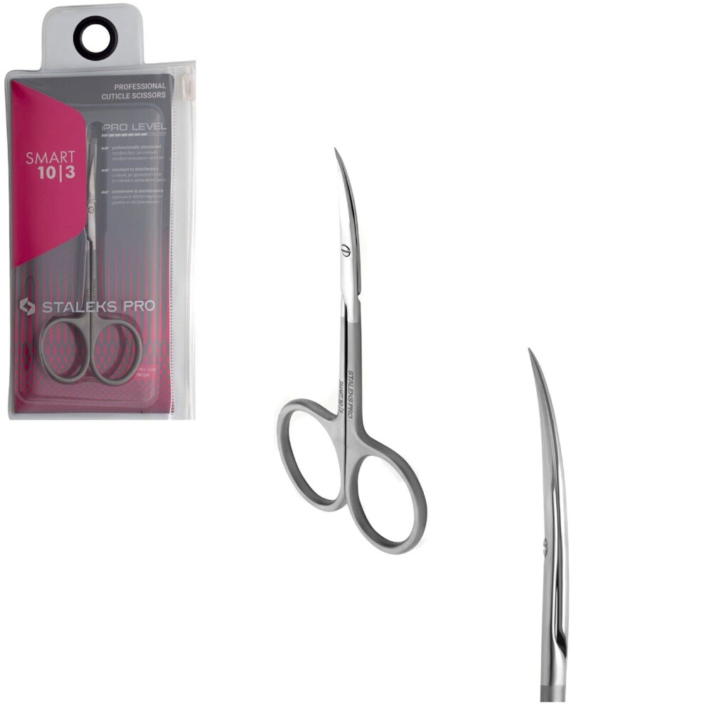 Staleks Pro Silver Staleks Smart 10 Type 3 Professional Cuticle Scissors Ss-10/3