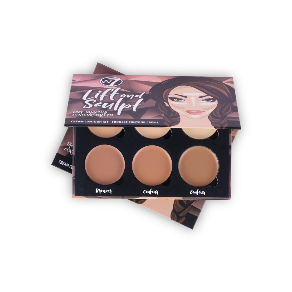 Lift & Sculpt Cream Contour Kit - Concealing, Highlighting & Contouring Makeup Palette - Step-by-Step Instructions Included - 2 Pack