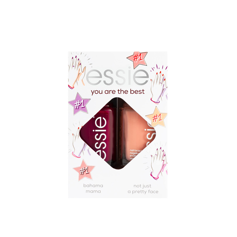 Nail Polish Kit You're The Best Nude and Red Gift Set, 150 ml