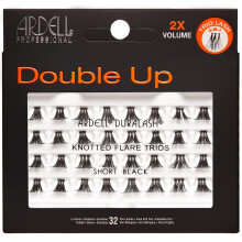 Double Trio Individuals Eye Lashes, Short, Black