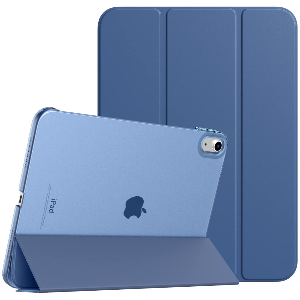 Ipad Case For Ipad 10Th Generation 2022, Slim Stand Cover For Ipad 10.9 Inch, Auto Wake/Sleep Smart Folio With Hard Pc Translucent Back Shell Fit Ipad 840156928120