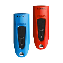 Ultra 32 GB USB Flash Drive USB 3.0 Up to 130 MB/s Read - Twin Pack, Red/Blue