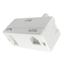 ADSL Filter - Microfilter for Phone/Broadband BT Plug to RJ11 Connector - Broadband Filter for BT Sky Talktalk - BT Microfilter for Modem Telephone