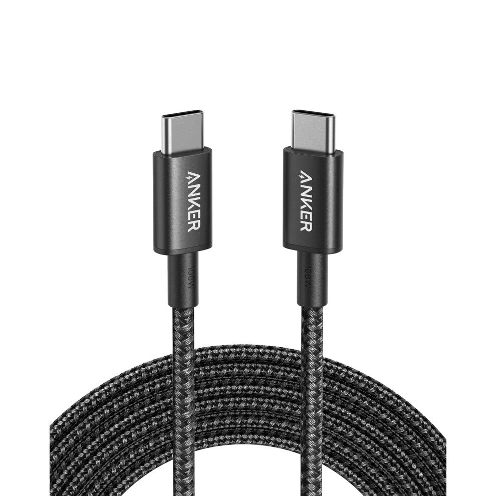 USB C to USB C Charger Cable (10ft/3m), 100W USB 2.0 Type C Cable, Fast Charging Power for iPhone 15/15 Pro, MacBook Pro 2020, iPad Pro 2020, iPad Air