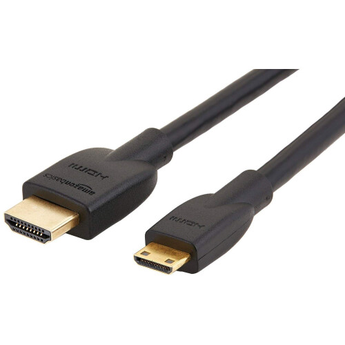 Amazon High Speed Mini HDMI (Source) to HDMI (Display) Cable, 1.8 m, Black
