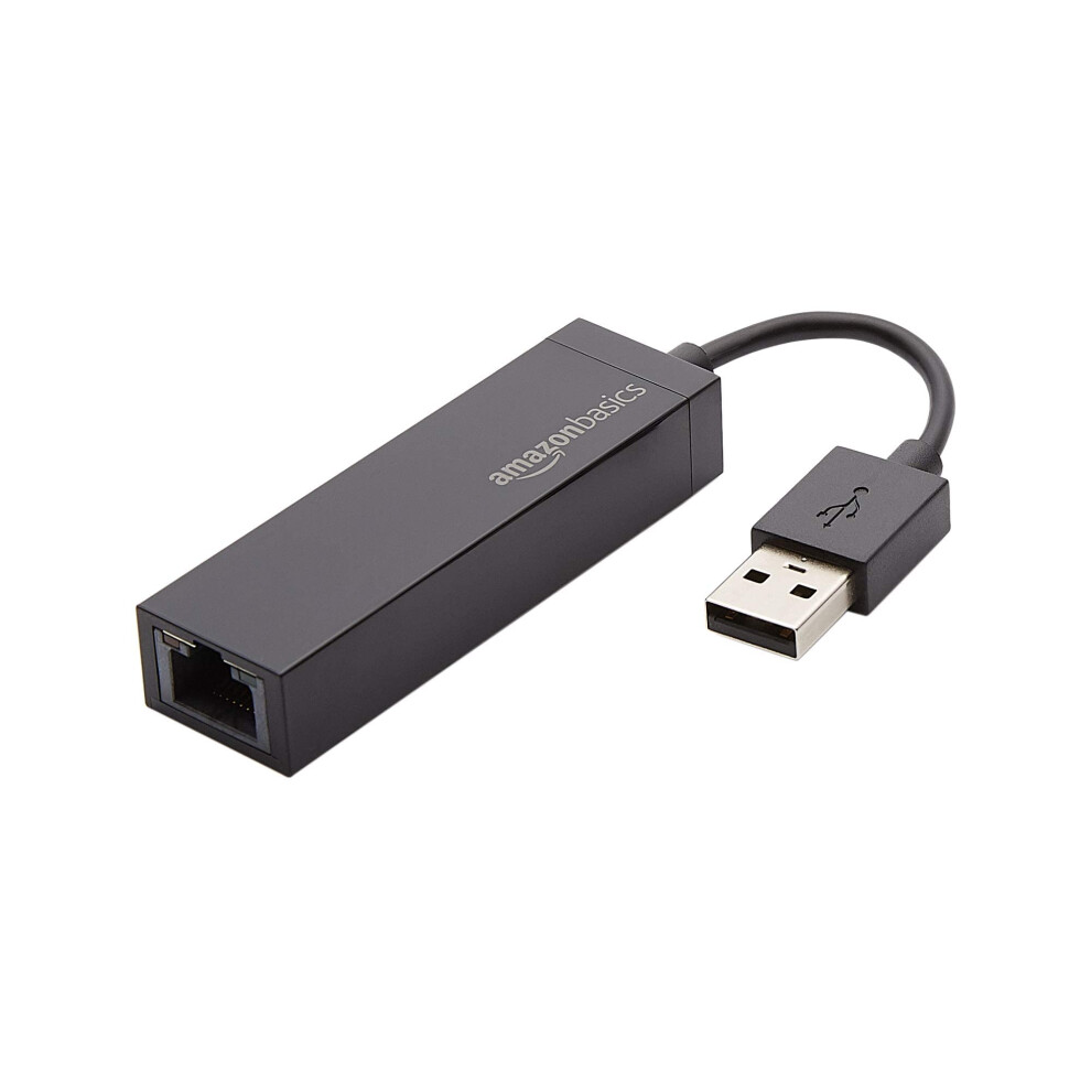 USB To Ethernet Adapter - Hi-Speed 10/100 Mbps Network LAN Adapter With USB 2.0 Port And RJ45 Connector, Black