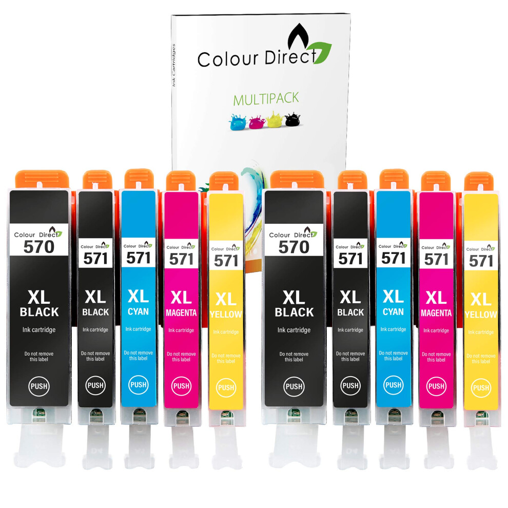 Pgi-570Xl Cli-571Xl Compatible Ink 570 571 Cartridges Replacement For Mg5700 Mg5750 Ts5051 Ts5050 Ts5050 Mg6851 Mg5751 Mg6850 Ts6050 Mg5753 Mg6852 5055592576179