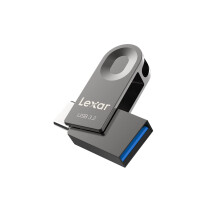 USB Flash Drive 64GB, Pen Drive USB 3.2 Gen 1, USB C & USB A, Reading Speed Up to 100MB/s, Supports OTG, Metal USB Memory Stick for PC, Laptop, Car,
