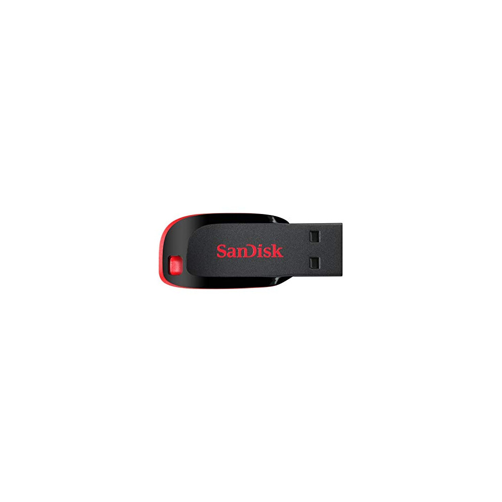 Cruzer Blade USB Flash Drive 32GB USB Type-A 2.0 Black Red (32GB, USB Type-A, 2.0, Slide, Black, Red)