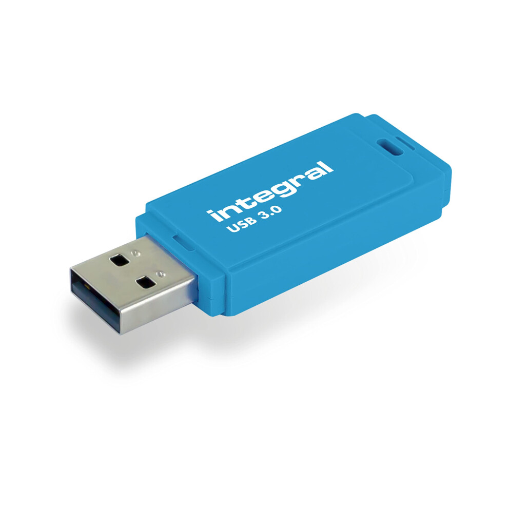 128Gb Neon Usb 3.0 Flash Drive Blue 5055288432925