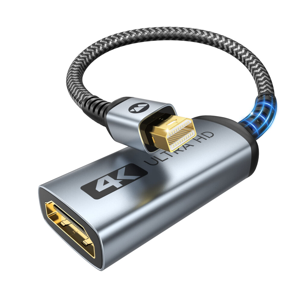 Mini Displayport To Hdmi Adapter 4K, | High Speed, 2K 60Hz, 1080P 120Hz | Thunderbolt To Hdmi Adapter, Compatible With Macbook Air/Pro, Imac, Surface 717351483047