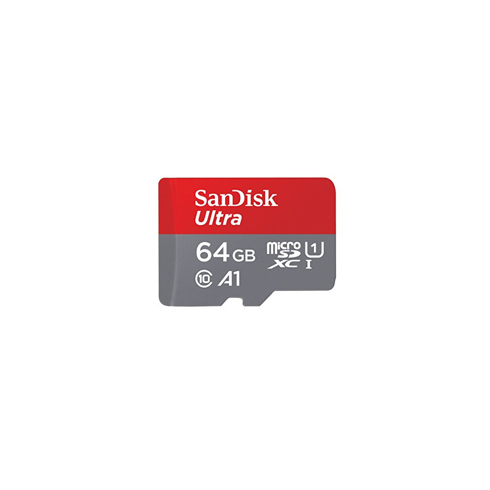 Sandisk Ultra 64Gb Microsdxc Memory Card + Sd Adapter With A1 App Performance Up To 100Mb/S, Class 10, U1 - Amazon Exclusive Packaging