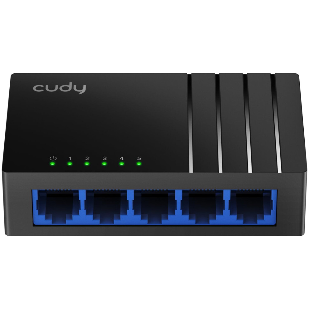 Gs105d 5 Port Gigabit Ethernet Network Switch, Ethernet Splitter - Desktop, Fanless, Traffic Optimization, Plug And Play Black 6971690790097