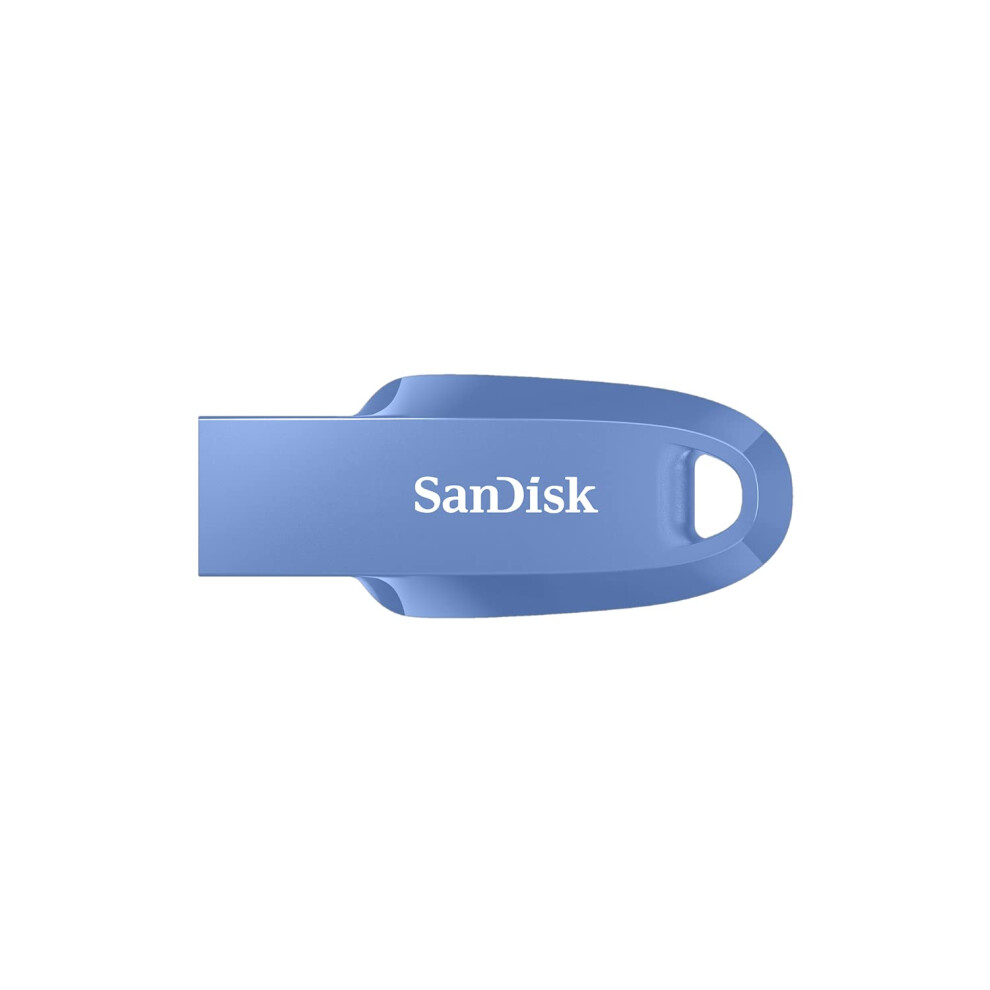 128GB Ultra Curve USB 3.2 Flash Drive, USB Stick, memory stick up to 100 MB/s read speeds, RescuePRO data recovery software, keyring loop, Navy Blue