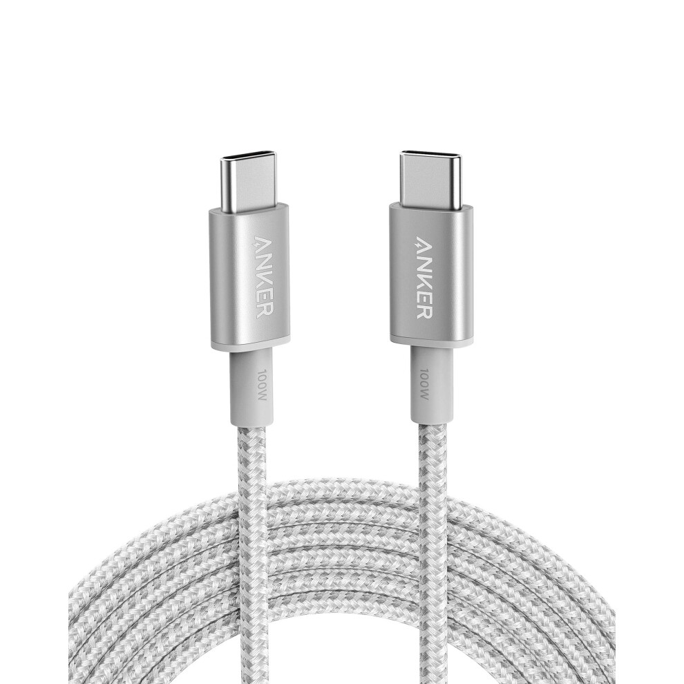 USB C to USB C Charger Cable (10ft/3m), 100W USB 2.0 Type C Cable, Fast Charging Power for iPhone 15/15 Pro, MacBook Pro 2020, iPad Pro 2020, iPad Air