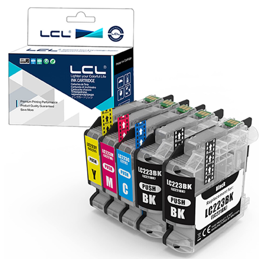 Compatible Ink Cartridge Lc-223 Lc223 Xl Lc-223Bk Lc223bk Lc-223C Lc223c Lc-223M Lc223m Lc-223Y Lc223y (5Pk 2Kcmy) Replacement For Brother Mfc- J480dw 645249364621
