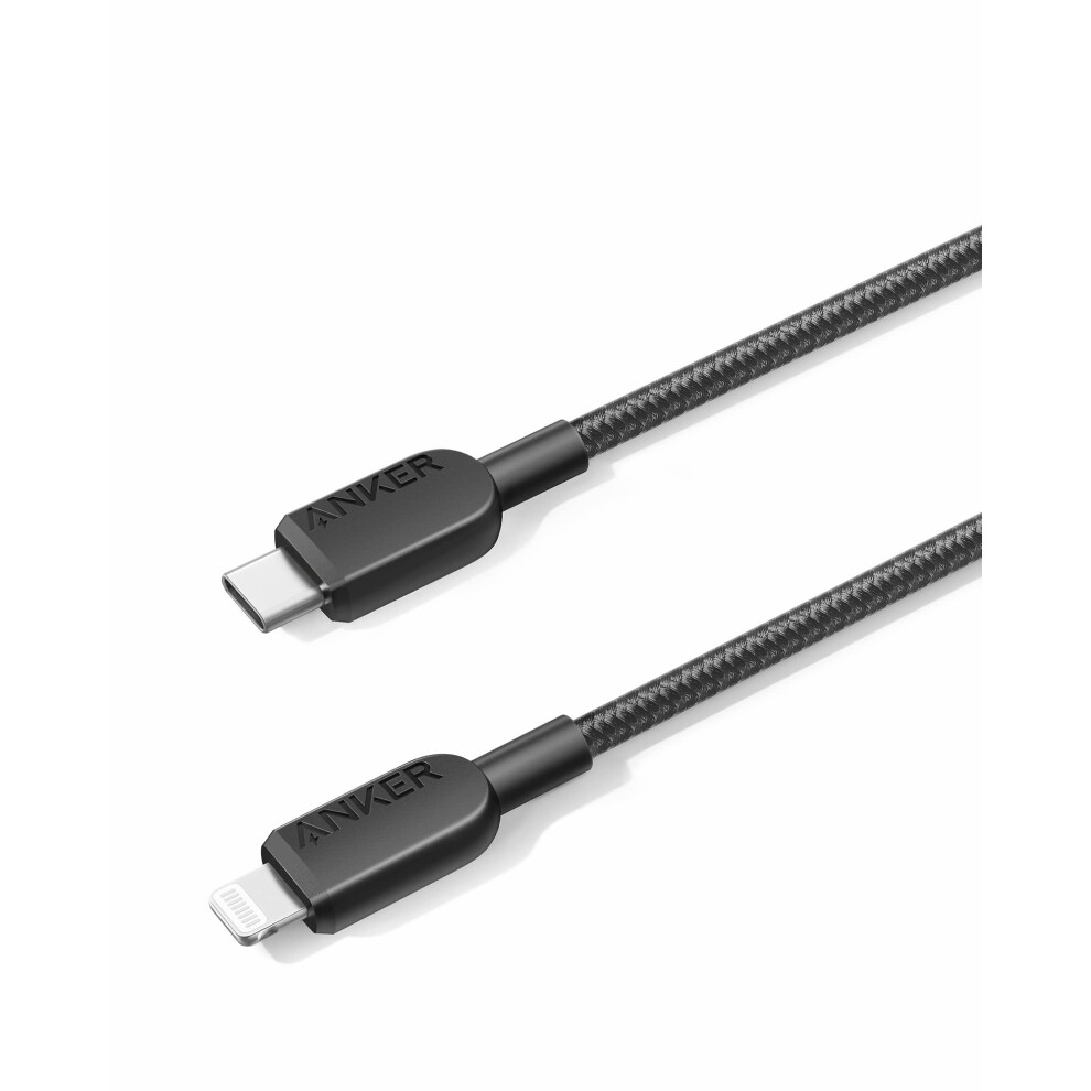 USB C to Lightning Cable, 310 USB-C to Lightning Braided Cable(3ft, Black), MFi Certified, Fast Charging Cable for iPhone 14 Plus 14 14 Pro Max 13 13