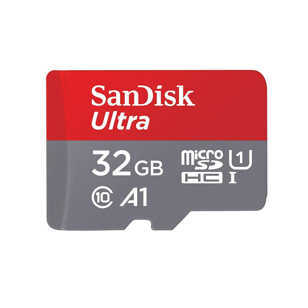 Ultra 32GB microSDHC Memory Card + SD Adapter with A1 App Performance up to 98MB/s, Class 10, U1 - Amazon exclusive packaging