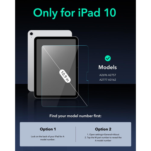 ESR 2 Pack Screen Protector fr iPad 10: e generation 10 1