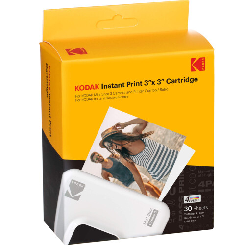 Kodak Instant Print 3'x3' Cartridge 30 Prints Mini Shot Combo 2