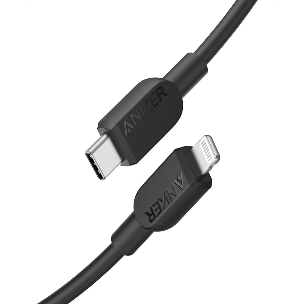 USB C to Lightning Cable, 310 USB-C to Lightning Cable(Black, 6ft), MFi Certified, Fast Charging Cable for iPhone 14 Plus 14 14 Pro Max 13 13 Pro 12