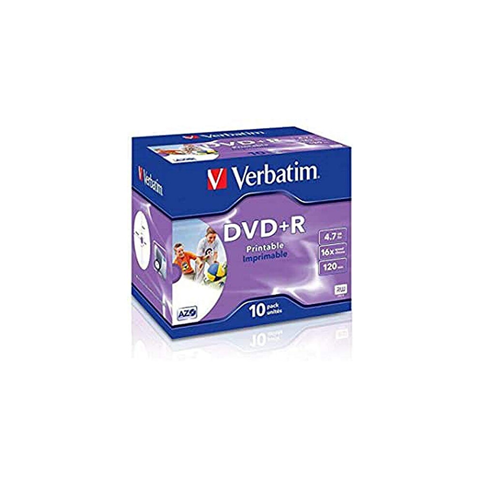 43508 16x Printable DVD+R - Jewel Cased 10 Pack