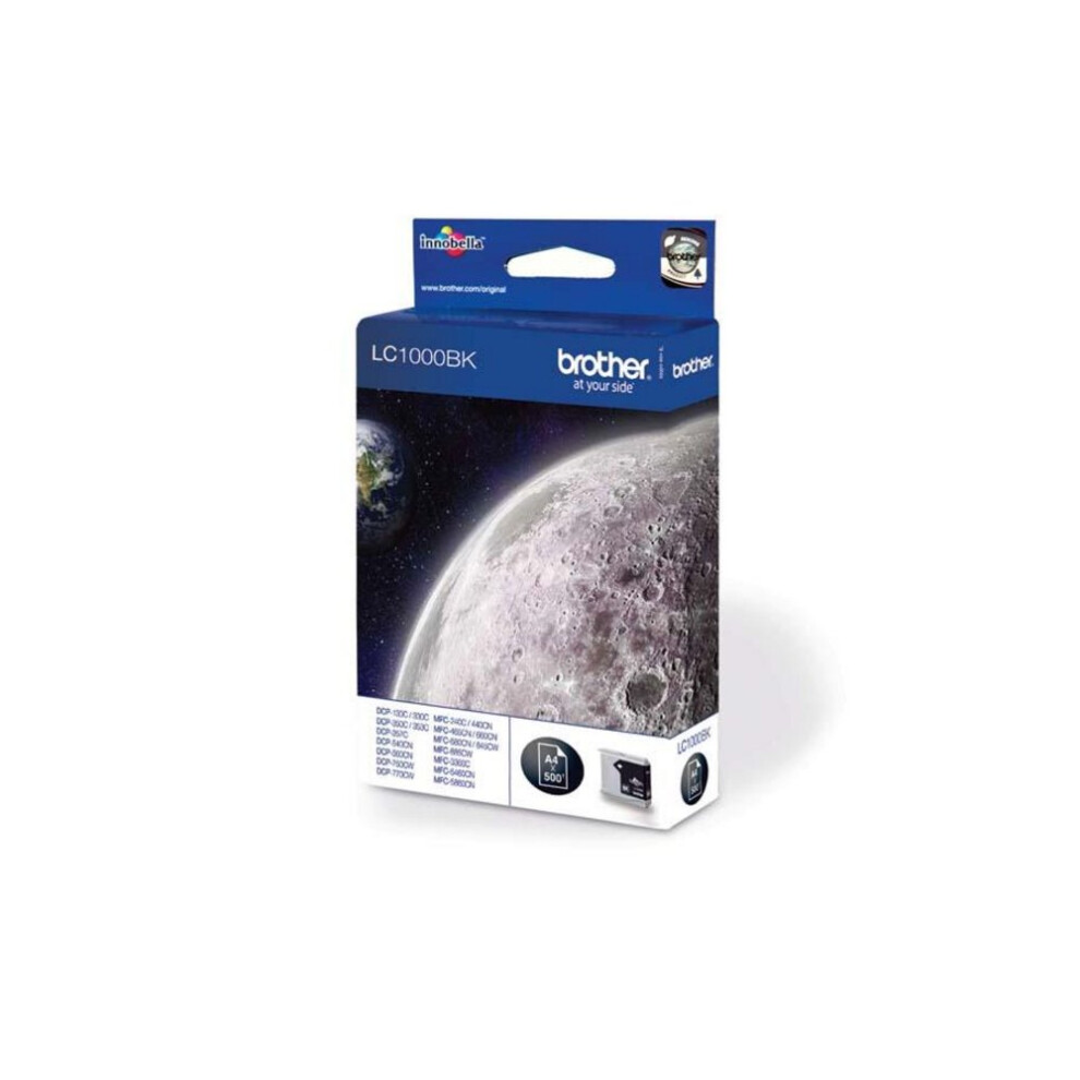 LC1000BK - Black - original - ink cartridge (pack of 2) - for Brother DCP-350, 353, 357, 560, 750, 770, MFC-3360, 465, 5460, 5860, 660, 680, 845, 885