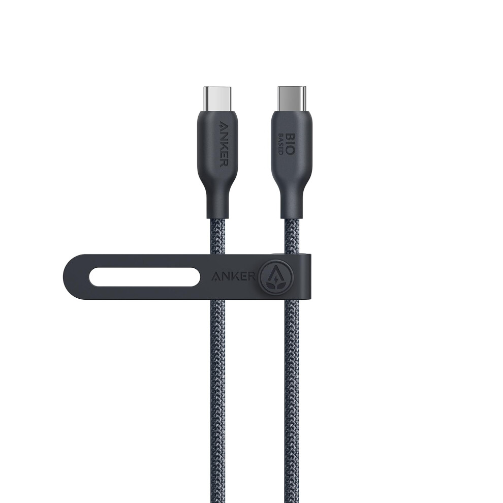 543 USB C to USB C Cable (240W, 3ft), USB 2.0 Bio-braided Charging Cable for MacBook Pro 2020, iPad Pro 2020, iPad Air 4, Samsung Galaxy S22, and More