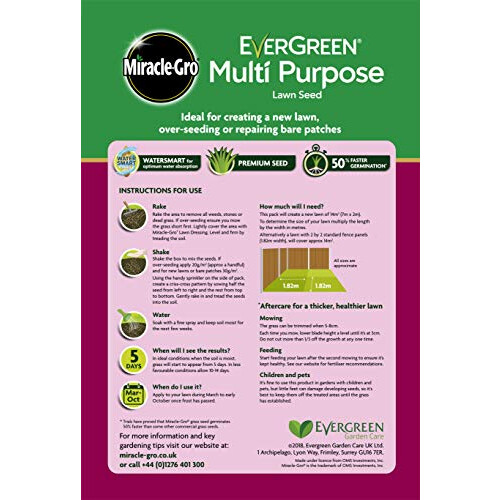 Miracle-Gro EverGreen Multi-purpose Grass Seed 420 g - 14 m2 1
