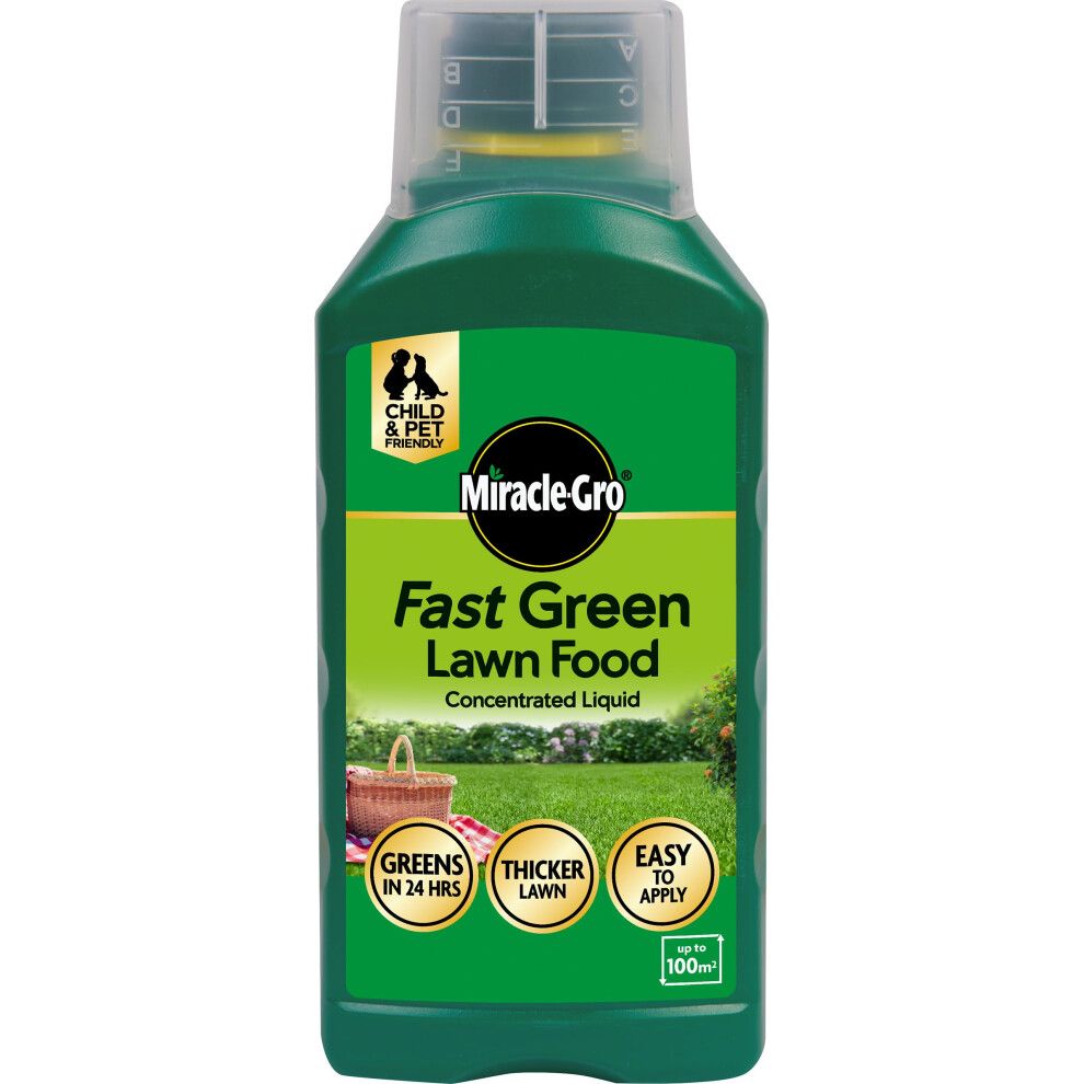 Fast Green Lawn Food Concentrated Liquid, 1 litre concentrate, 100 mÂ² coverage