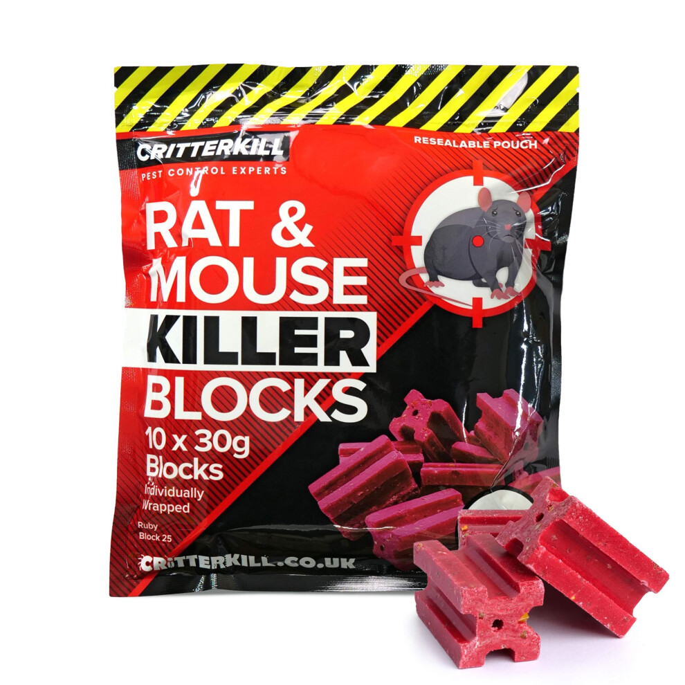 Rat & Mouse Killer Poison Blocks 300g – EXTRA STRENGTH (300g)
