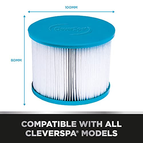 80mm x 100mm Hot Tub Spa Replacement Water Filter Cartridges (4 pack) 1