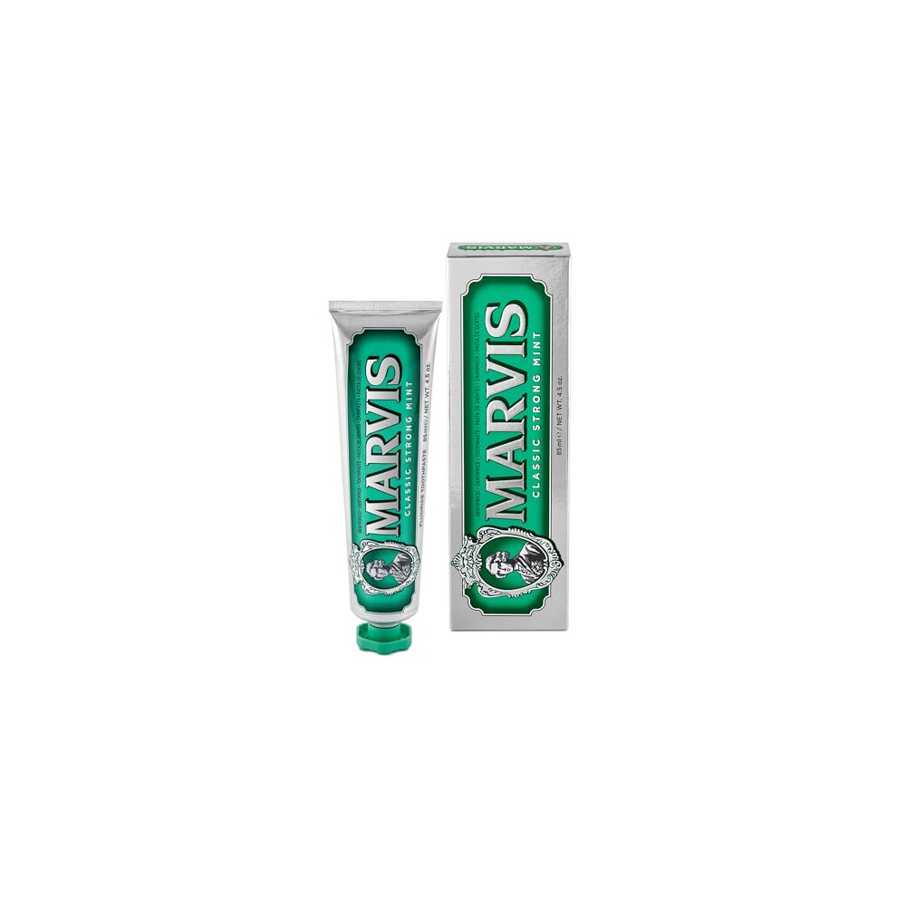 Classic Strong Mint Toothpaste, 85 ml, Sensational Flavoured Toothpaste for a Long-Lasting Freshness