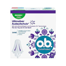 ExtraProtect Super + Comfort (Pack of 36), Tampons for Very Strong Days, Dynamic Fit Technology & Extra Protective Wings for up to 100% Leakage